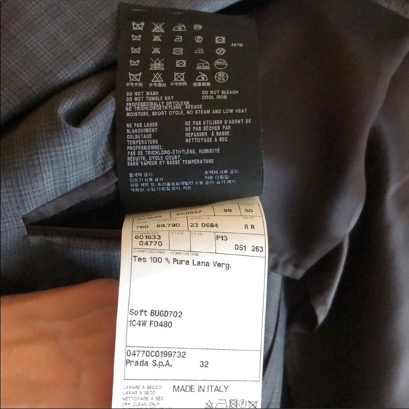 NWT Men’s PRADA Blazer size 50R - Picture 7 of 8